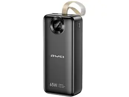 Зовнішній акумулятор (Power Bank) Awei PA-34 30000mAh 65W Black