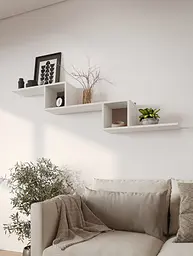Полиця-конструктор MebelStar 153,2x20x44,8 см Аляска білий (MBS-1797)