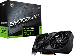Відеокарта GeForce RTX 5070 12GB MSI Shadow 2X OC (RTX 5070 12G SHADOW 2X OC)