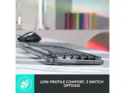 Клавіатура Logitech MX Wireless Illuminated Performance Graphite Clicky (920-010759) - мініатюра 6