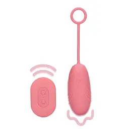 Віброяйце Loveline Ultra Soft Pink Arabesque 7.5 см (рожевий) - мініатюра 12