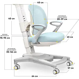 Дитяче крісло Mealux Sigma Air Blue KBL (Y-118 KBL)  - мініатюра 3