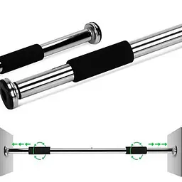 Турнік розсувний PowerPlay 4128 Pull Up Bar (60-90 см) Steel/Black (PP_4128) - мініатюра 6