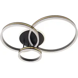 Люстра Brille світлодіодна 66W WW BK/G (WBL-54C/4)