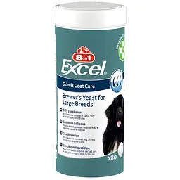 Пивні дріжджі для собак великих порід 8in1 Excel Brewers Yeast Large Breed, 160 г (660470/109525) - мініатюра 3