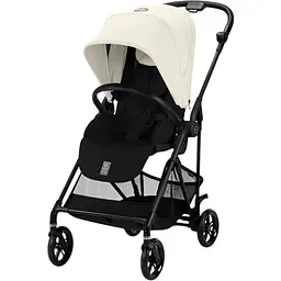 Коляска Cybex Melio Carbon Canvas White з бампером (525000035)