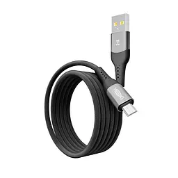 Кабель для заряджання та обміну даними Yoki YK-SO15 SOLID Series USB/MicroUSB 60W 3A/20V 1.2 м Чорний - мініатюра 3