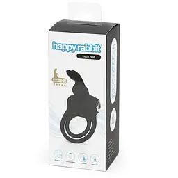 Подвійне ерекційне кільце з вібрацією Happy Rabbit Stimulating Rechargeable Rabbit Cock Ring - мініатюра 6