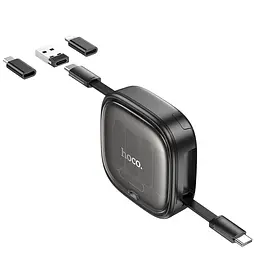Дата кабель Hoco U140 with cable set 5in1 60W (0.95m) Black - мініатюра 4