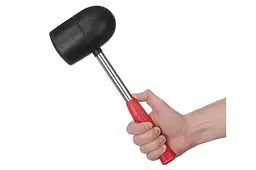 Киянка гумова Intertool 1250 г х 90 мм чорна дерев'яна ручка - мініатюра 5