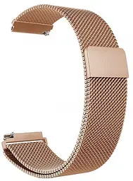 Універсальний ремінець Milanese Design Band для Xiaomi Amazfit Bip 20mm Rose Gold [49156] - мініатюра 2