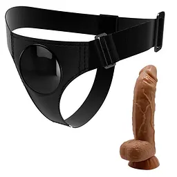 Страпон - Pretty Love Harness Briefs Micheal 7" - мініатюра 4