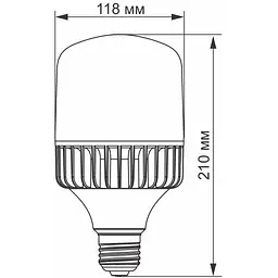 Світлодіодна лампа LED Videx A118 50W E27 5000K (VL-A118-50275) - мініатюра 3
