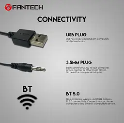 Компьютерные колонки Fantech GS 302 ALEGRO Bluetooth 6W Black - мініатюра 6