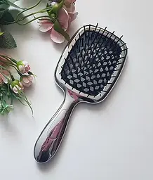 Гребінець SUPER BRUSH Срібло із чорним Janeke - мініатюра 3