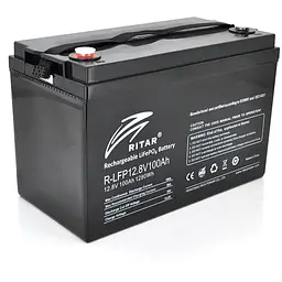 Акумуляторна батарея Ritar LiFePO4 12,8V 100Ah 1280Wh ( 328 x 172 x 215 (220) Q1