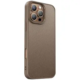 TPU чохол Carbon Protective with Magsafe для Apple iPhone 16 Pro (6.3) Coffee