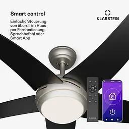 Стельовий вентилятор Klarstein Bolero Smart 55 Вт Чорний (10046083) - мініатюра 7
