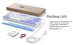 Клавіатура MageGee MK-STAR Red Switch (6971969728752-UA) Lilac (G-000003952) - мініатюра 5