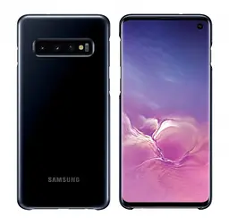 Чохол протиударний Official LED Cover EF-KG973CBEGRU для Samsung Galaxy S10 (6.1") Black - мініатюра 2
