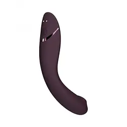 Лубрикант Womanizer OG + 50 мл - Вибратор для точки G c вакуумной стимуляцией, 17.6х3.9 см баклажановый - миниатюра 4