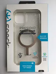 Чохол прозорий протиударний із блискітками Speck Presidio Clear Glitter MagSafe 150121-9221 для iPhone 14 Plus/15 Plus (6.7") - мініатюра 2