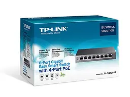 8-портовий гігабітний настільний РоЕ Easy Smart комутатор, TL-SG108PE TP-LINK - мініатюра 5