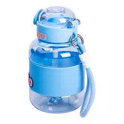 Дитяча пляшка для води HELLO-HELLO 680 мл з ремінцем, блакитний Yiwu HP-14-46BL - мініатюра 3