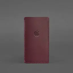 Шкіряний чохол для iPhone 13 Бордовий BlankNote - мініатюра 3