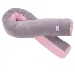 Подушка Верес для кормления Comfort Long Velour taupe-rose 170x52 (302.01.4) - миниатюра 2