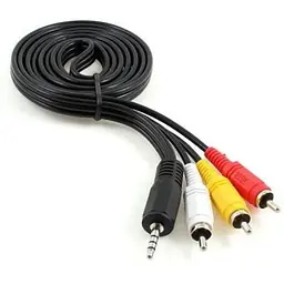 Кабель мультимедійний 3.5mm M to 3xRCA M 2.0m (4pin) AV Cablexpert (CCA-4P2R-2M)