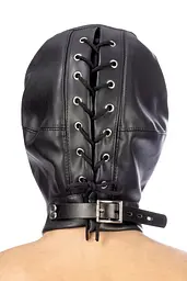 Капюшон для БДСМ Fetish Tentation Open mouth and eyes BDSM hood з відкритими очима та ротом - мініатюра 3