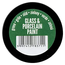 Фарба акрилова Glass&porcelaine, на водній основі, Зелена, 30 мл, Pentart (5997412783711) - мініатюра 2
