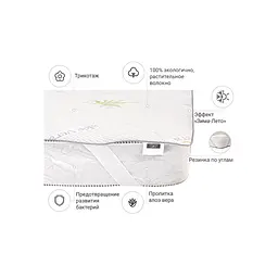 Наматрацник MirSon №1020 Alberto Cotton Seasons Aloe Vera 160х200 см (2200001500990) - мініатюра 3
