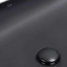 Комплект Qtap Robin: Раковина накладна прямокутна 600x390x150 мм Matt Black + Донний клапан PU03 (QT132143PMBMBN47296) - мініатюра 5