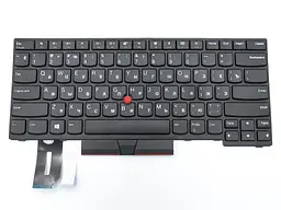 Клавіатура для Lenovo ThinkPad E480, E485, L480, L380, T490, E490, E495, L490, T495, yoga L390, T480S.(01YP360, 01YP520) ( RU BLACK ). Оригінал. - мініатюра 3