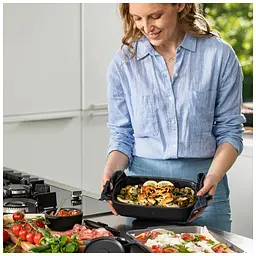 Форма для випікання KitchenAid Matte Oven-to-table, керамогранітна, Medium, 31x18.5x6 см (CC004969-001) - мініатюра 4