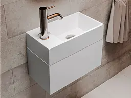 Умивальник Miraggio COPPER 400 (0000162) Miramarble, Глянцевий, Накладний, Білий - мініатюра 5