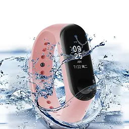 Ремінець для фітнес-браслета Lemfo для Xiaomi Mi Band 5, 6, 7 блідо рожевий - мініатюра 2