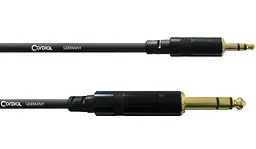 Балансный аудио кабель Jack 3.5 — Jack 6.3 3м Cordial CFM 3 WV - мініатюра 1