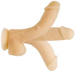 Фалоімітатор із пам'яттю форми, на присосці Addiction - DAVID 8″ Silicone Dong, віброкуля в подарунок - мініатюра 3