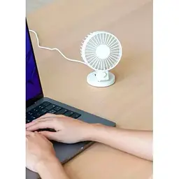 Портативний вентилятор DK WT8019 White [136183] - мініатюра 3