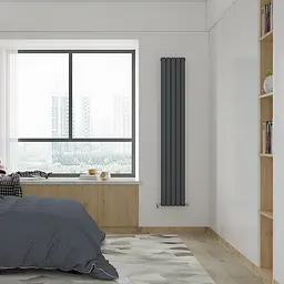 Радіатор дизайнерський Ideale Jolanda 12 5/1800/295 антрацит, Антрацит - мініатюра 3