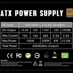 Блок живлення Gamemax 450W (GP-450) - мініатюра 5