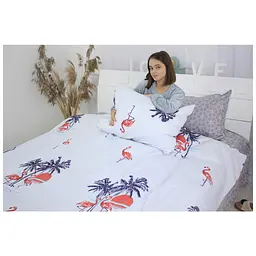 Постільна білизна MirSon Бязь Premium 17-0268 Garland Євро (2200002110389) - мініатюра 5