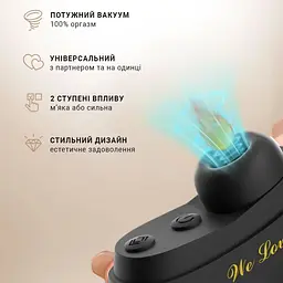 Стимулятор клітора вакуумно-хвильовий вуманайзер Portable Sucker 10 режимів USB Type-C зарядка Білий - мініатюра 3