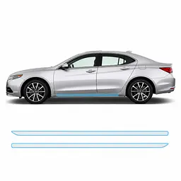 Антигравійна захисна бронеплівка за лекалами для Acura TLX I 2015-2017 - нижня зона кузова пороги