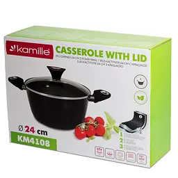 Каструля Kamille КМ-4108 4л - мініатюра 6