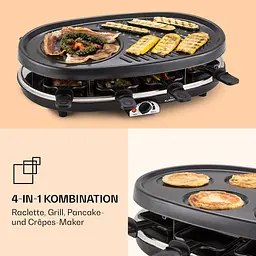 Гриль раклет Klarstein All-U-Can Grill Raclette 4-in-1 (10039923) - мініатюра 3