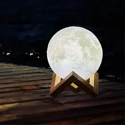 Зволожувач повітря для дому No Brand 3D Moon Lamp Light Diffuser (2085544314) - мініатюра 7